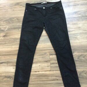 DENIM 21 Women's Denim Jeans Skinny Mid Rise Stretchy Black 30X32